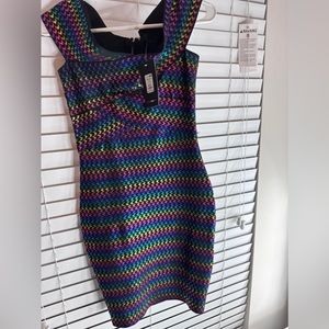 Beautiful colorful bondage slim fit dress